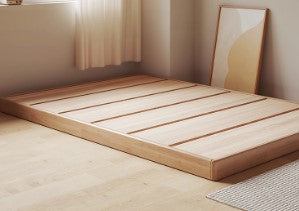 CAREY FAIRFIELD American Hardwood Platform Bed Frame Floor Standing 6 Size Japandi Design