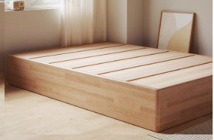 CAREY FAIRFIELD American Hardwood Platform Bed Frame Floor Standing 6 Size Japandi Design
