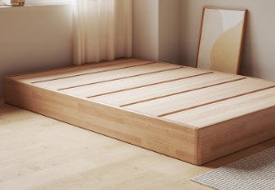 CAREY FAIRFIELD American Hardwood Platform Bed Frame Floor Standing 6 Size Japandi Design