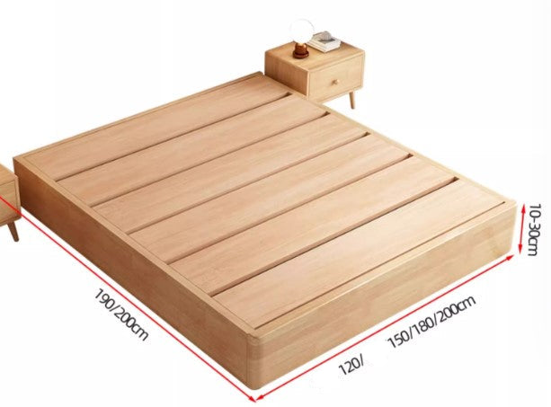 COHEN FAIRFIELD Nordic Design American Solid Wood Tatami Thick Slat Platform Bed Frame