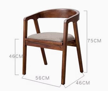 DAPHNE SHERATON Nordic Design American Solid Wood Rectangular Dining Conference Table Desk Chair Set