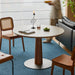 Bauhaus Cherry Wood Sintered Stone Round Dining Table PINECONE