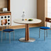 Bauhaus Cherry Wood Sintered Stone Round Dining Table PINECONE