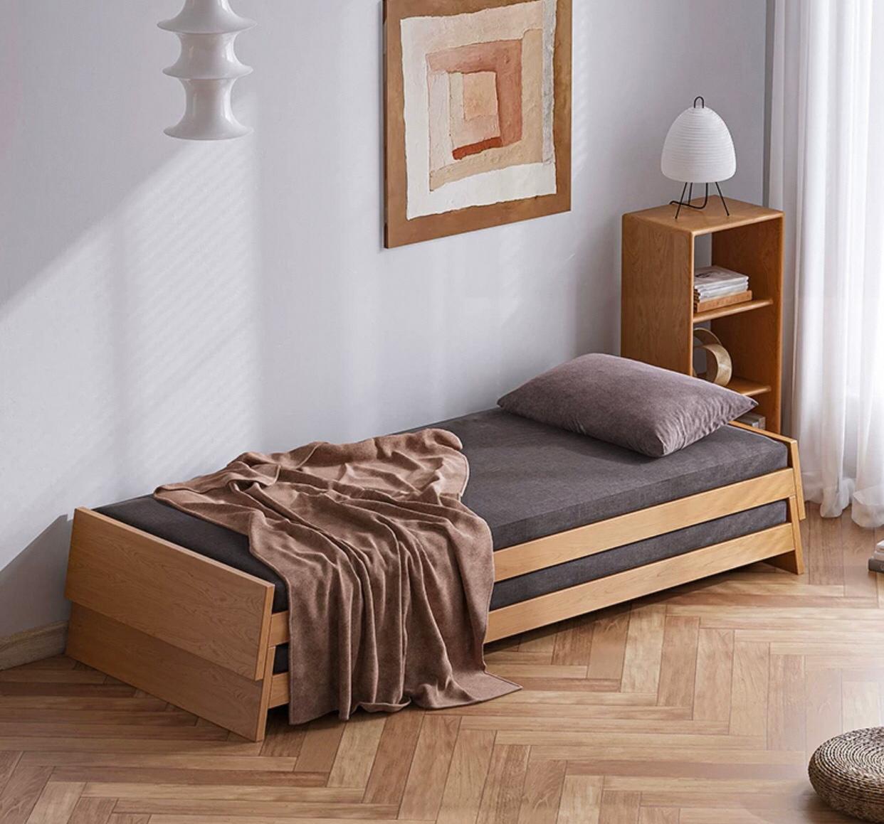 BOOTH SHERATON Scandinavian Japanese Solid Wood Stackable Sofa Bed