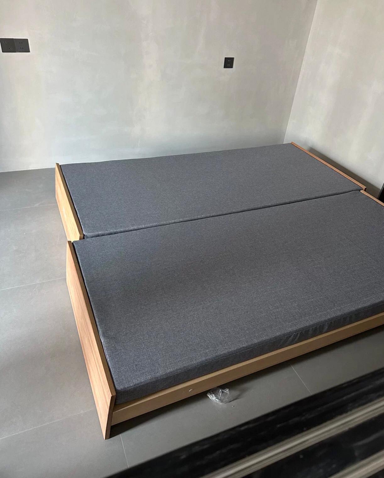 BOOTH SHERATON Scandinavian Japanese Solid Wood Stackable Sofa Bed