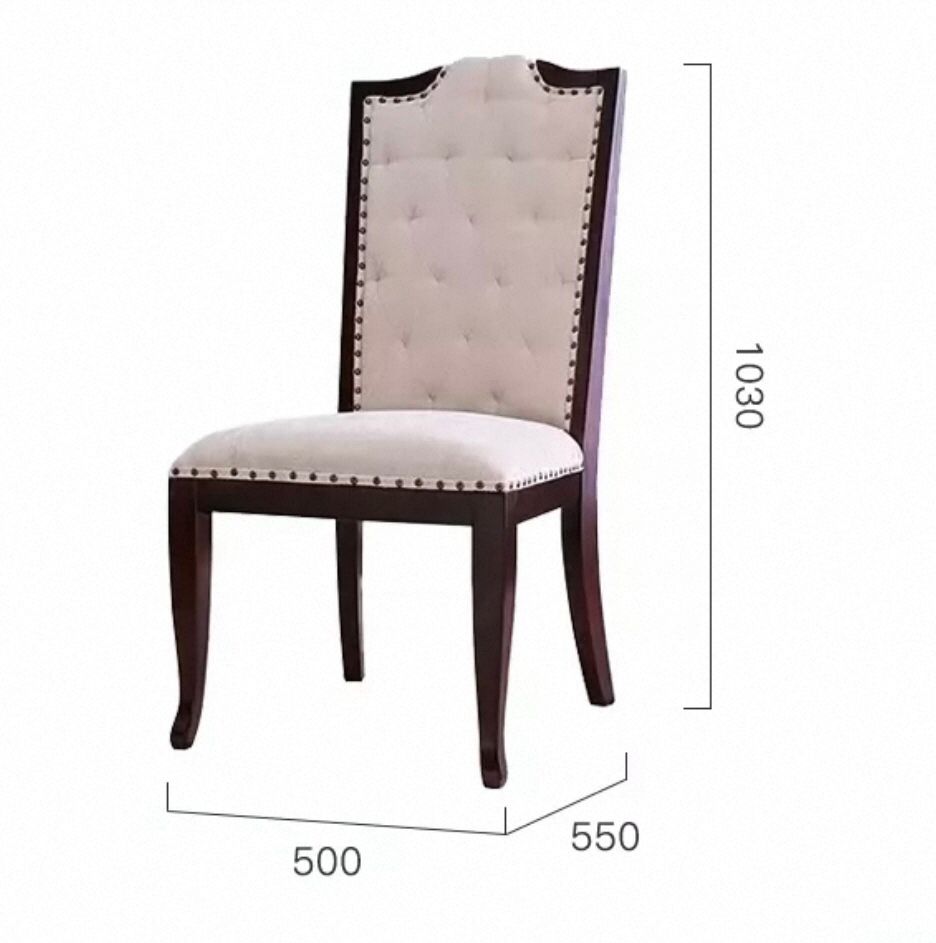 ELENA COURTYARD Scandinavian American Solid Wood Dining Chair