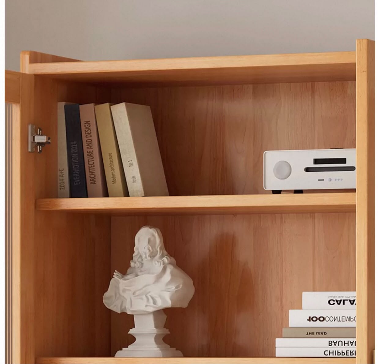 EZRA Glass Display Hutch Cabinet