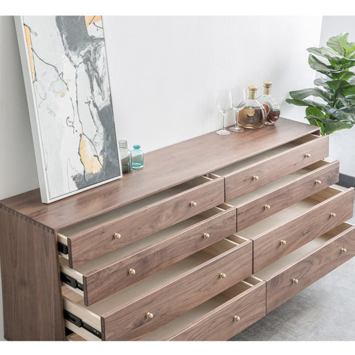 INGER COURTYARD Scandinavian Solid Wood Multi-Drawer Cabinet Chest of Drawers