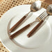 Japandi Walnut Wood 304 Stainless Steel Spoon and Fork 2IN1 Set WOODLAND
