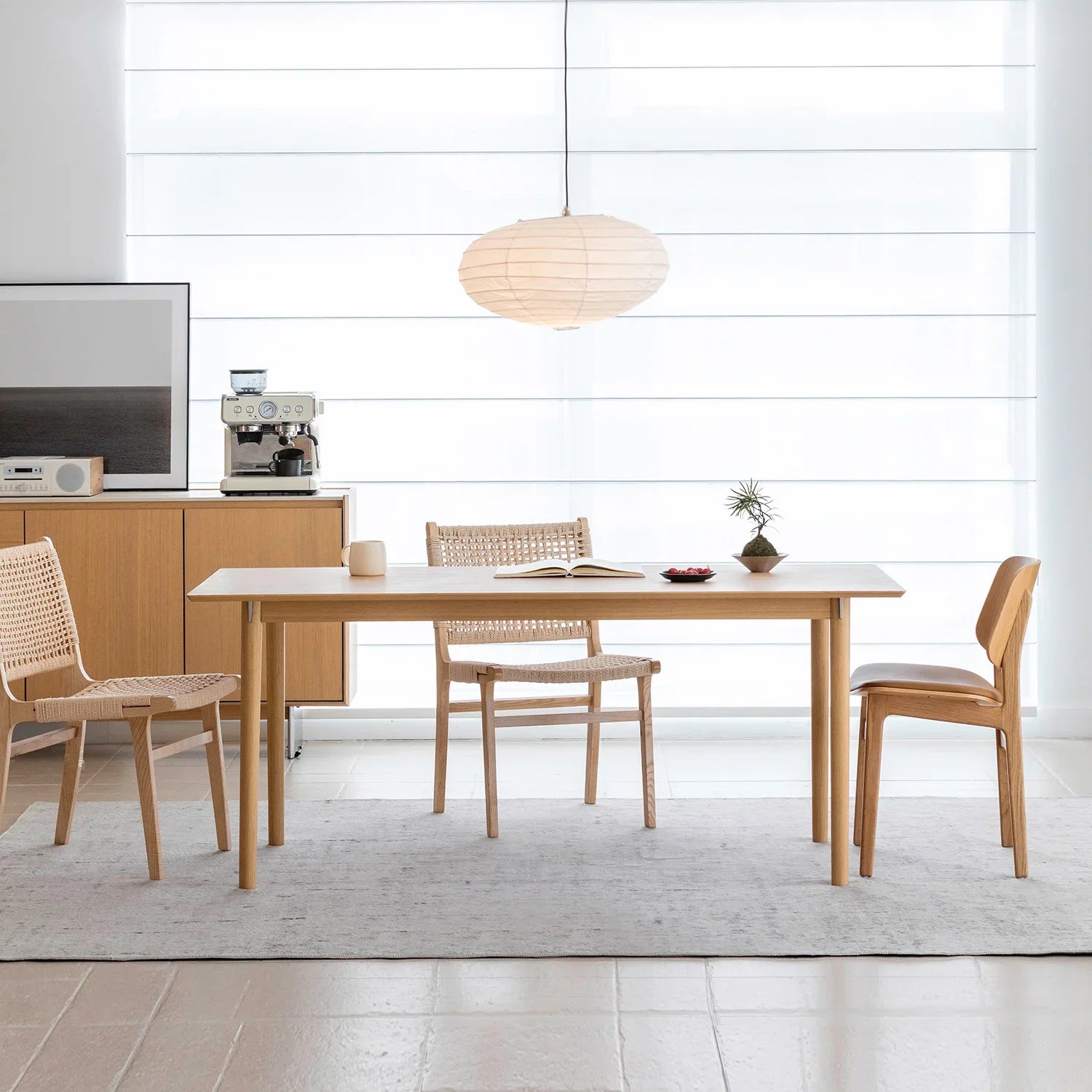 Minimalist Ash Wood Dining Table BOREL