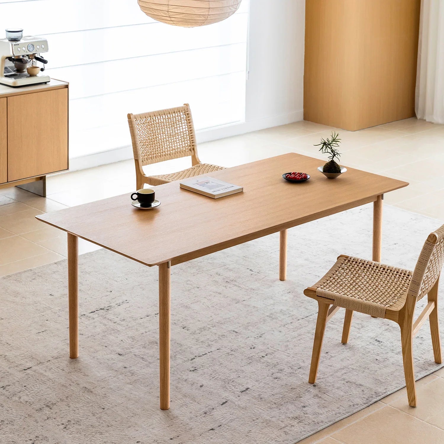 Minimalist Ash Wood Dining Table BOREL