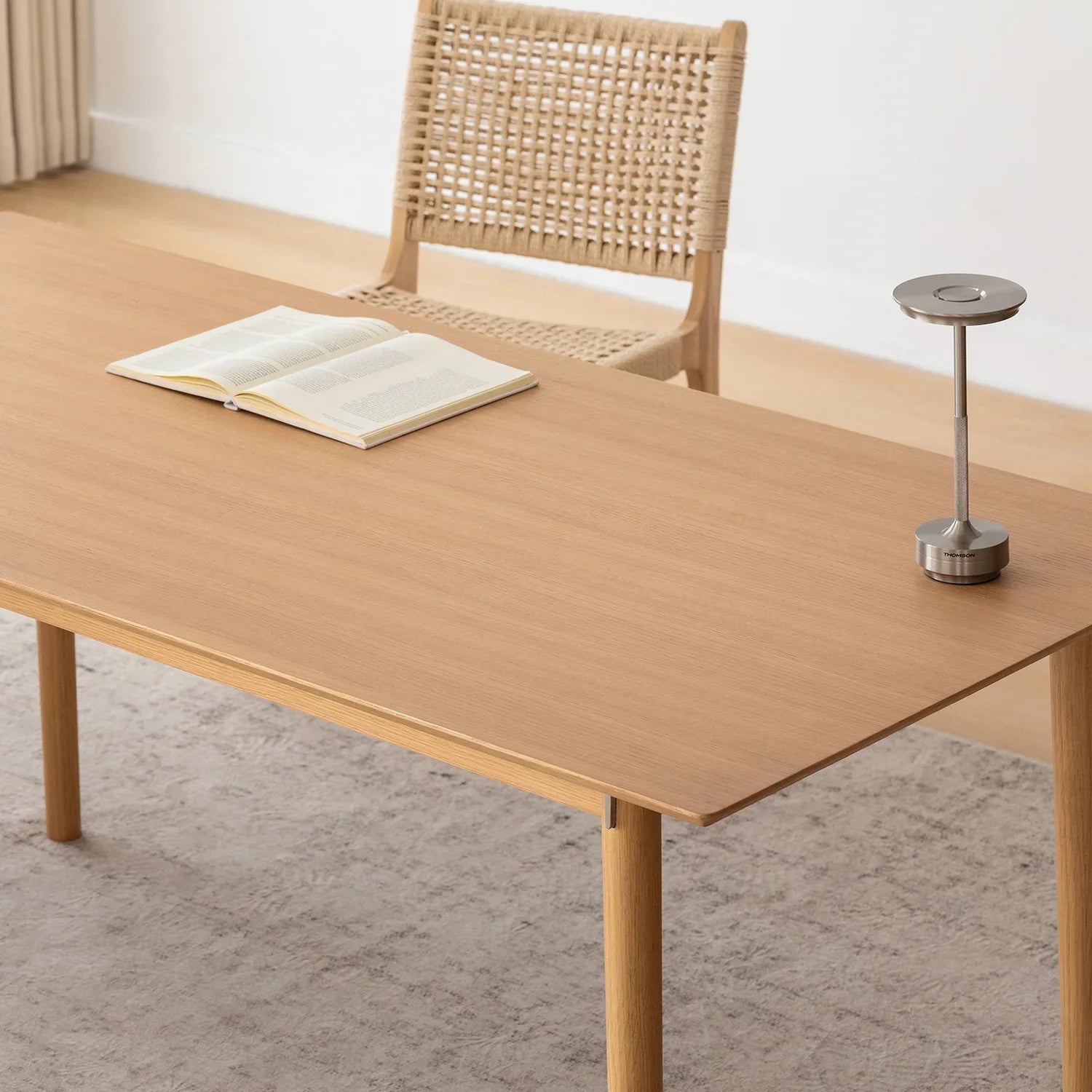Minimalist Ash Wood Dining Table BOREL