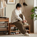 Scandinavian Cherry Wood Shoe Changing Bench MORI