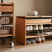 Scandinavian Cherry Wood Shoe Changing Bench MORI
