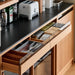 Scandinavian Cherry Wood Sintered Stone Side Cabinet TIMELESS