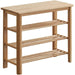 Scandinavian Oak Wood Shoe Shelf FUJI