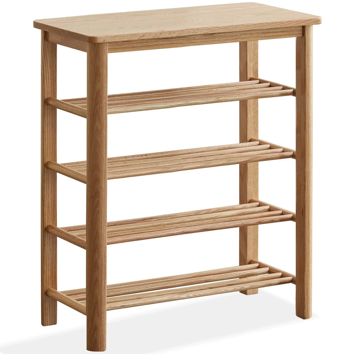 Scandinavian Oak Wood Shoe Shelf FUJI