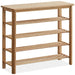 Scandinavian Oak Wood Shoe Shelf FUJI