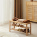 Scandinavian Oak Wood Shoe Shelf FUJI