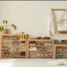 Scandinavian Oak Wood Shoe Shelf FUJI