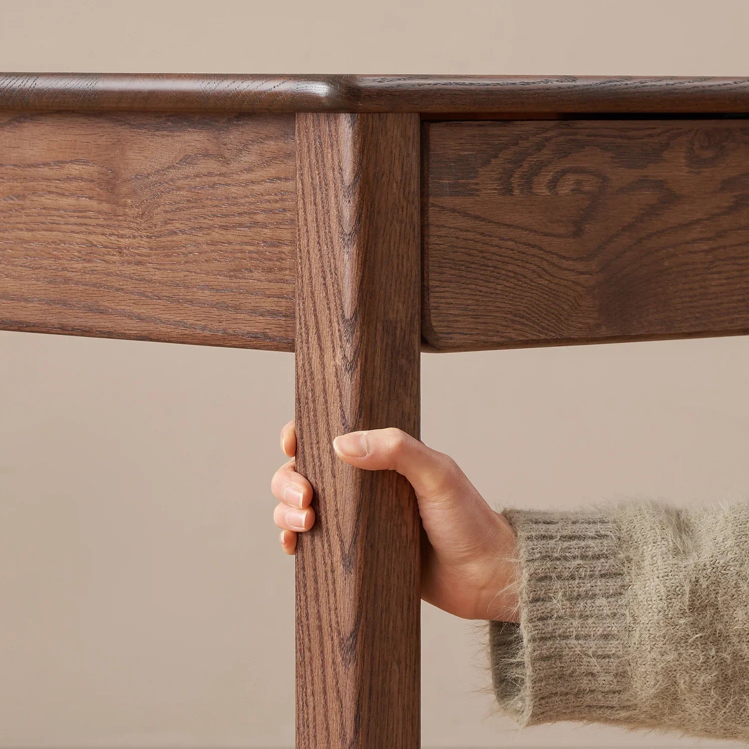 Japandi Oak Wood Shoe Shelf FUJI WALNUT