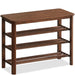 Japandi Oak Wood Shoe Shelf FUJI WALNUT