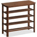 Japandi Oak Wood Shoe Shelf FUJI WALNUT