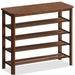 Japandi Oak Wood Shoe Shelf FUJI WALNUT