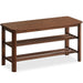 Japandi Oak Wood Shoe Shelf FUJI WALNUT