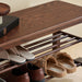 Japandi Oak Wood Shoe Shelf FUJI WALNUT