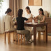 Scandinavian Oak Wood Stackable Stool With Wheels FRIDAY
