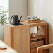 Scandinavian Oak Wood Wheel Tea Side Table VINE