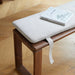 Scandinavian Removable Padded Bench Cushion CHEESE