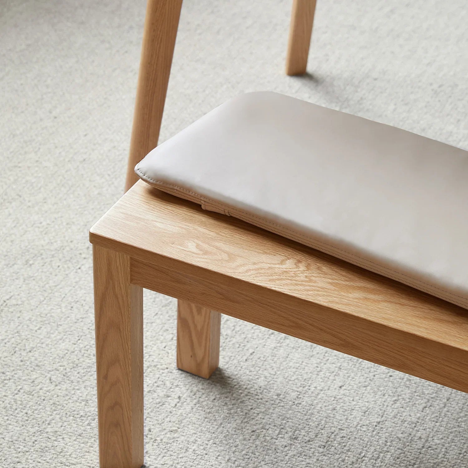 Scandinavian Removable Padded Bench Cushion CHEESE
