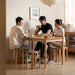 Scandinavian Rubber Wood Stackable Stool With Wheels FRIDAY