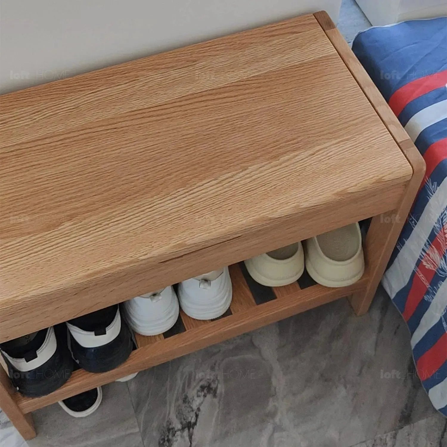 Scandinavian Wood Footstool NORWAY