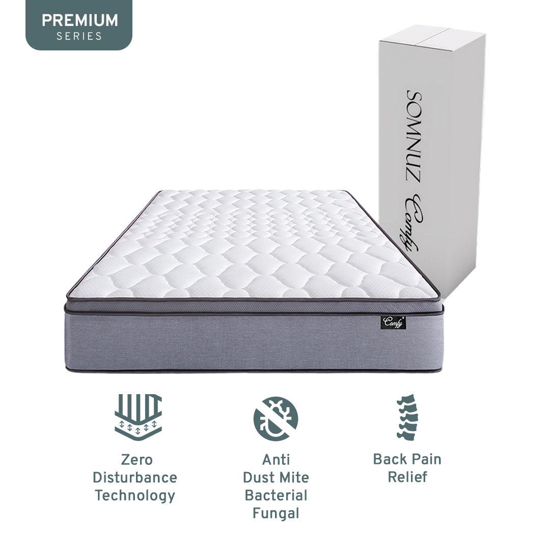 Somnuz® Comfy 10 Inch Individual Pocketed Spring Mattress