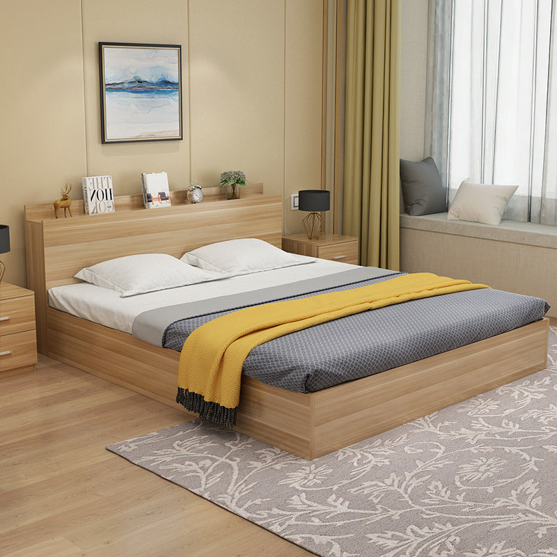 Minimalist bed deals with storage