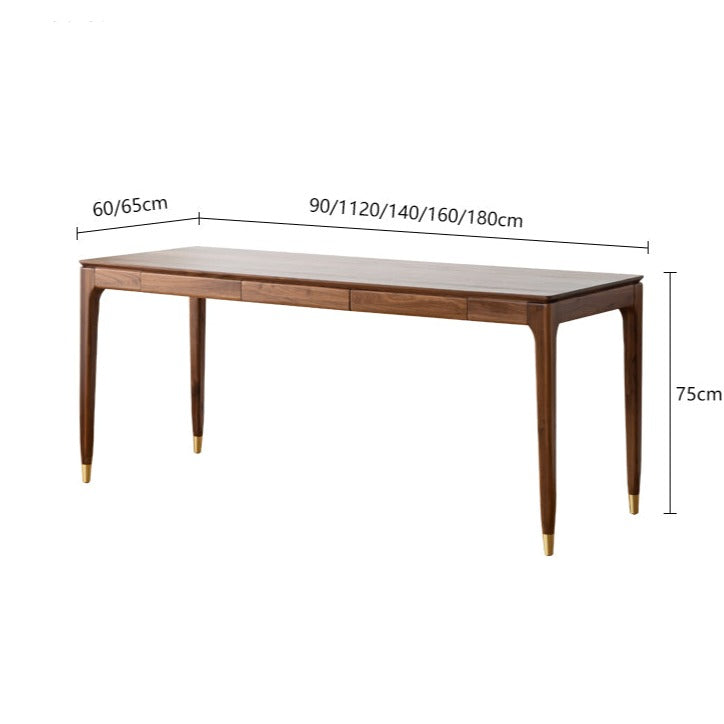 ALIVIA RITZ Modern Desk Console Table Solid Wood desk