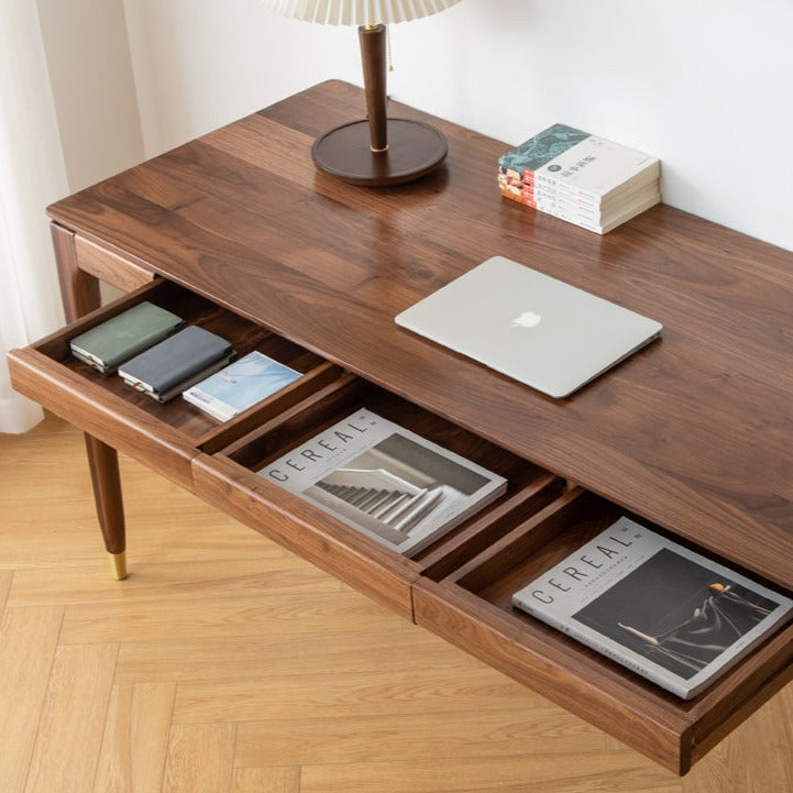 ALIVIA RITZ Modern Desk Console Table Solid Wood desk