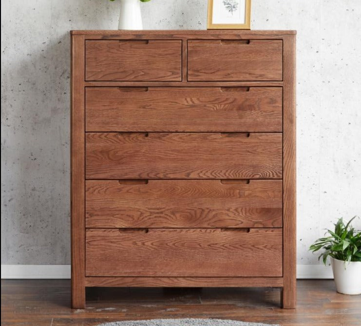 AKAMINE All Solid Wood Chest of Drawers Japan Nordic