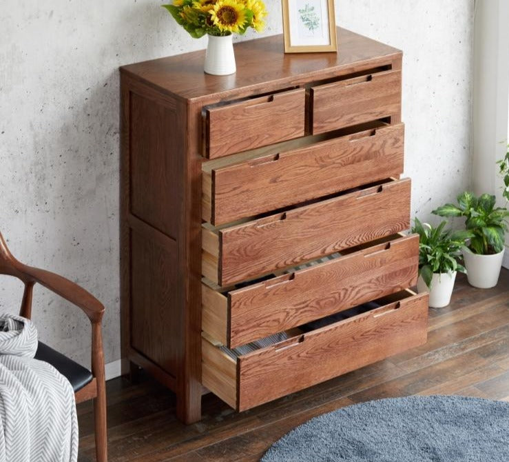 AKAMINE All Solid Wood Chest of Drawers Japan Nordic