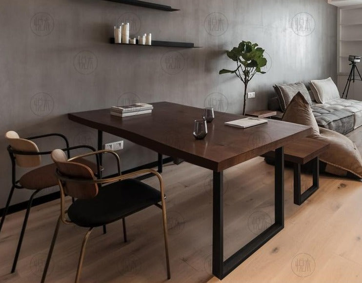 ALAN Nordic Designer Solid Wood Dining Table Scandinavian