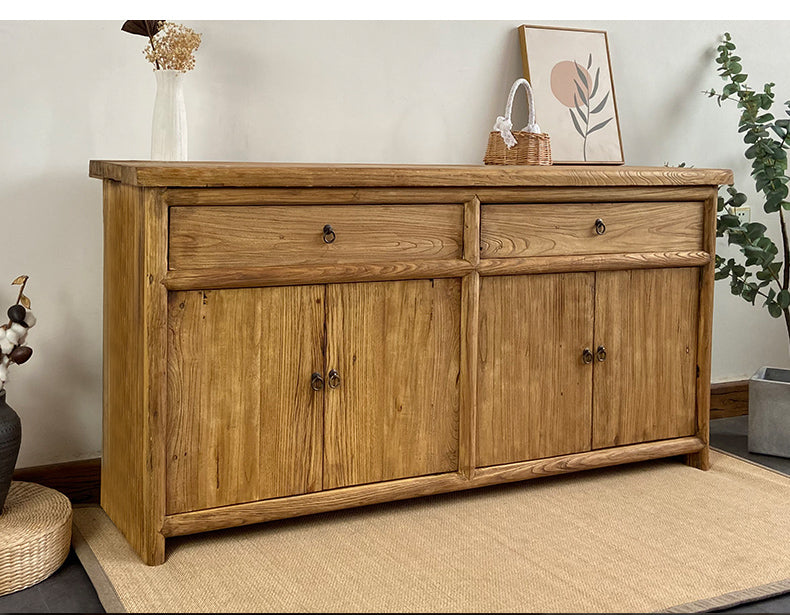 Autumn Recycle Solid Wood Buffet Sideboard Cabinet Old Elm