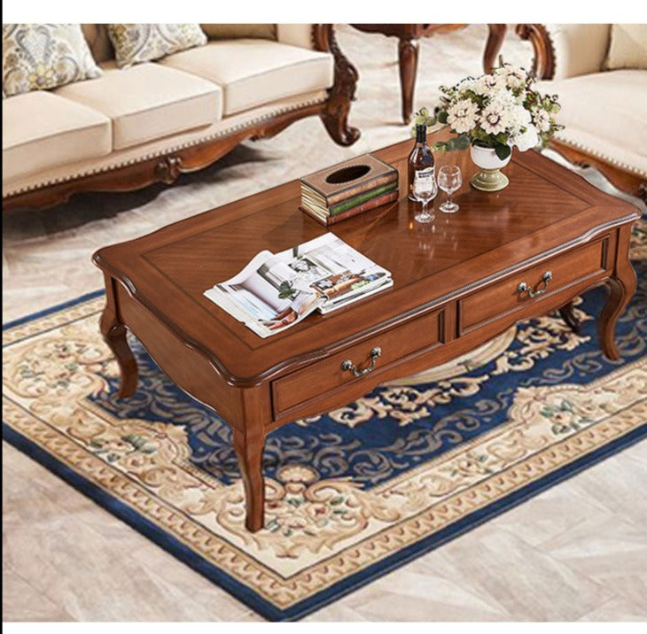 AVA HILTON American Style Solid Wood Square/Rectangular Coffee Table