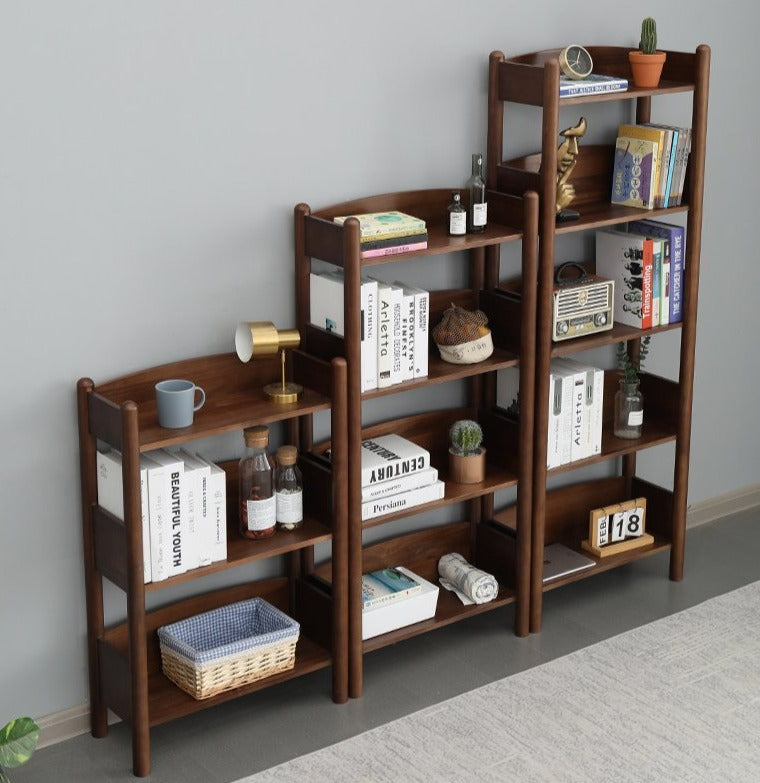 BENJAMIN Bookcase Storage Solid Wood Bookshelf