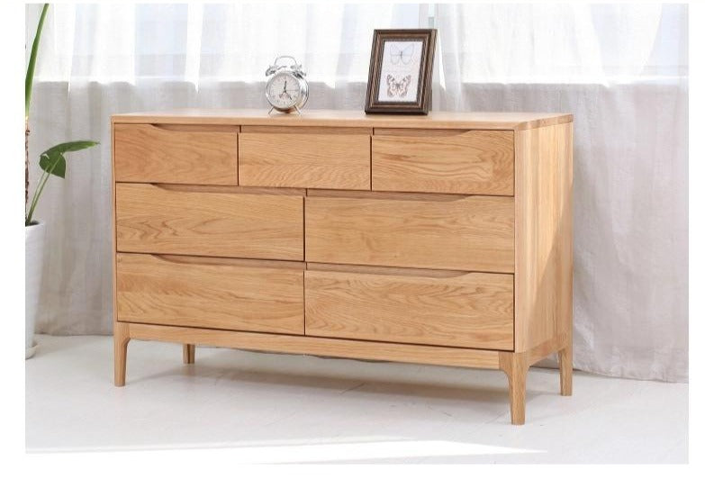 WAREHOUSE SALE CHASE Nordic Solid Wood Five Chest of Drawers Scandinavian Bedroom ( Discount Price $1399)