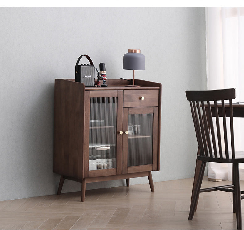 Catalina MARRIOTT Buffet Sideboard Cabinet Scandinavian Hardwood ( 4 Color, Walnut, Grey, Black, White )