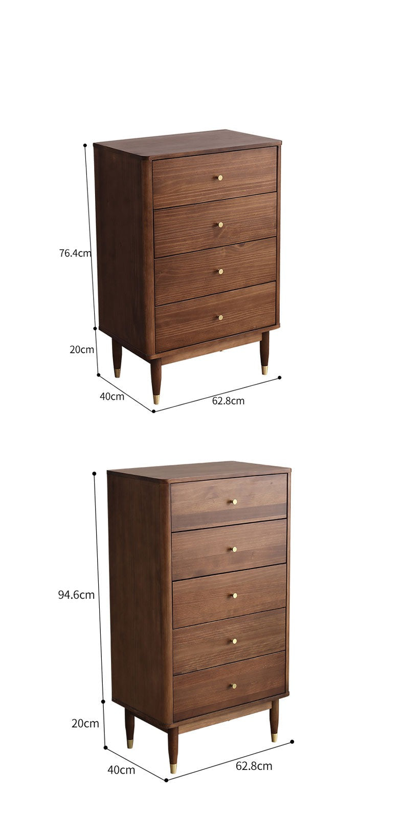 Danielle SWEDEN Chest of Drawers Scandinavian Commode ( 4 Colour )