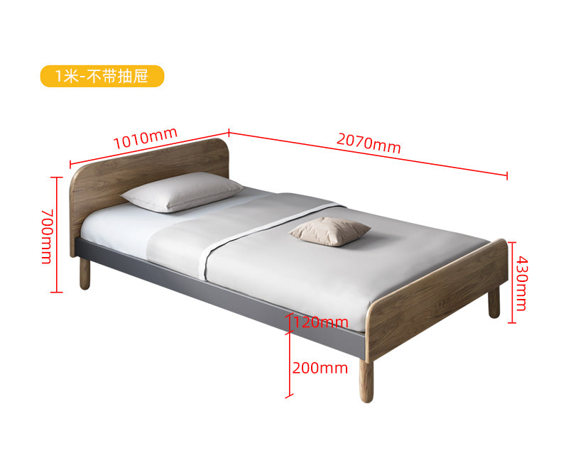 Single bed deals size in m